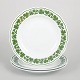 Meissen, Vine Leaf Pattern, set of three dinner plates.