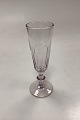 Holmegaard Christian VIII Champagne Flute. Red GlassMeasures 15,5 cm / 6,10 inch