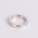Ole Lynggaard ring crafted in 14 karat white gold with a simple and timeless design. The ring ...
