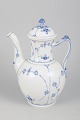 Royal Copenhagen Musselmalet Riflet, meget stor kaffekande.Meget stor kaffekande i porcelæn ...