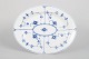 Royal Copenhagen, Blue Fluted Plain, dish.Porcelain dish with a fluted form and hand-painted ...