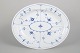 Royal Copenhagen, Blue Fluted Plain, large antique serving dish.Large antique porcelain ...