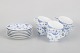 Royal Copenhagen, Blue Fluted Half Lace, set of six cups and saucers.Set of six porcelain ...
