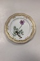 Royal Copenhagen Flora Danica Frokosttallerken No. 20/3554. Latinsk Navn: Pulsatilla vulgaris ...