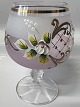 Cognac shot glass with floral motif Pastel Rosa.Height 12.0 cm.Nice and well-maintained ...