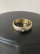 Vintage Ring med Diamant 14 kt rød / hvidguld. Størrelse 51