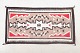 Nordamerikansk Navajo tæppe med geometriske motiver, ca. ...