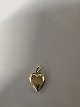 Hjerte til Charms / Vedhæng 14 karat Guld.Stemplet 585.Højde med øsken 1,6 cm.Bredde ...