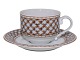 Royal Copenhagen Liselund, kaffekop med tilhørende underkop.Dekorationsnummer 072 (kop) og ...