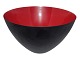 Herbert KrenchelLarge dark red krenit bowl 25 cm.