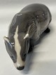 Royal Copenhagen figur, Grævling.Produceret mellem 1898-1923.Dekorationsnummer ...