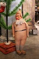 Fin, gammel nisse med krop stoppet med halm , filt dragt ...
