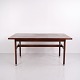 Vintage Jens Risom rosewood dining table from the 1960s, featuring a clean rectangular top and ...