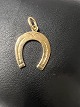 Horseshoe for Charms / Pendants 14 carat Gold.Stamped Je.L. 585.Height with eyelet 2.3 ...