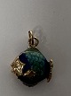 Beautiful and discreet pendant, shaped like a Fish in 14 carat gold. Suitable for a necklace, or ...