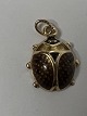 Ladybug with enamel for Charms / Pendant 18 carat Gold.Stamped 750.Height with eyelet ...