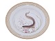 Royal Copenhagen Flora Danica, middagstallerken dekoreret med fisk.Dekorationsnummer ...