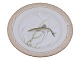 Royal Copenhagen Flora Danica, middagstallerken dekoreret med fisk.Dekorationsnummer ...