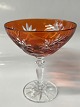 Rømer Glas Likør skål Orange.Højde 9,5 cm.