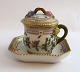 Royal Copenhagen. Flora Danica. Dessertkop med underskål. Model # 3514 + 3515. (1 sortering). ...