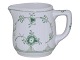 Royal Copenhagen Grøn Musselmalet Riflet Jernporcelæn, miniature flødekande. Denne grønne farve ...