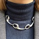 Bent Knudsen; Necklace in sterling silver, no. 46.  Closes with a screw clasp. Necklace length ...