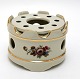 Kjøbenhavns Porcellains Maleri, Rosenborg fyrfad tevarmer. Højde 8,5 cm. Diameter 12,5 cm. Flot ...