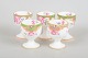 Royal Doulton "Temple Garden", sæt med fem æggebægre.Dekorativt sæt med fem æggebægre i ...