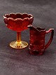 Odense glassworks sugar and cream set item no. 650509
