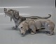 Bing & Grøndahl 
hunde B&G 1861 
gravhunderpar 
19 cm  I fin og 
hel stand. 
