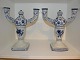 Aluminia 
Tranquebar, 
to-armet 
lysestage.
Dekorationsnummer 
3037/919.
Højde 26 cm., 
længde ...