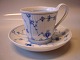Fluted Blue Fluted, Large Coffee Cup with Saucer, High Handle.
SOLD
