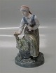 B&G Porcelain Antique B&G Woman with flower 17 cm
