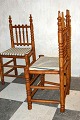 Par 
sønderjydske 
stole, fra ca. 
1850.  
fremstillet af 
en 
snedkerrmester 
fra 
sønderjylland, 
...