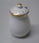 Big & Grøndahl 
Hartmann  052 c 
Sennepskrukke 8 
cm (551) Hvidt 
porcelæn med 
dobbelguldkant. 
Bing ...