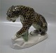 Leopard on base 18 x 24 cm Marked Crown S SCHWARZBURGER WERKSTATTEN FROM GERMANY