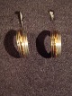 øreringe 
sølv 925 
med guldtråd
