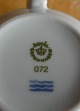 Liselund dark blue porcelain by Royal Copenhagen, set of coffee cups 072/073.