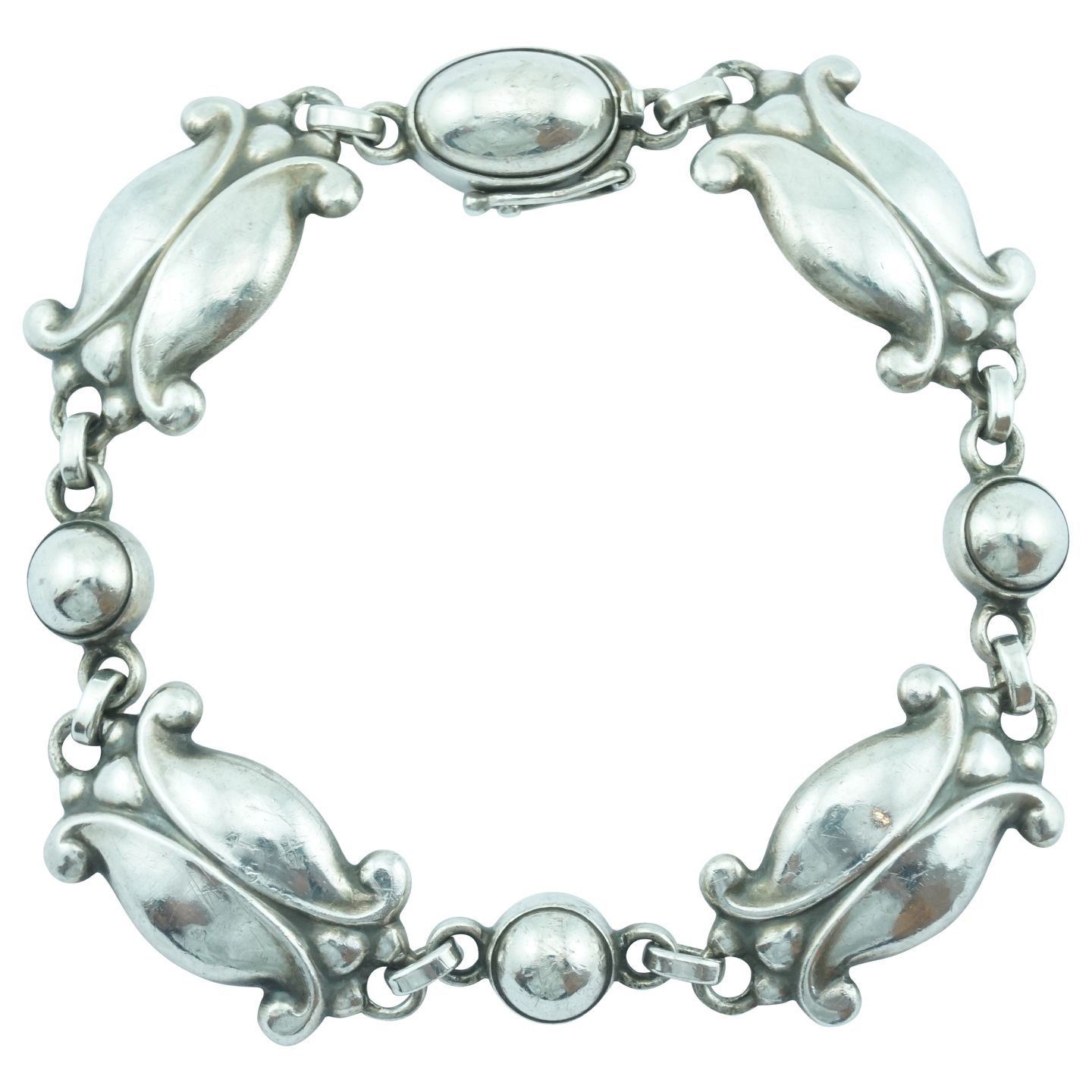 Undskyld mig schweizisk Betydning Antik Damgaard-Lauritsen - Georg Jensen; "Moonlight Blossom" armbånd af  sterling sølv #11