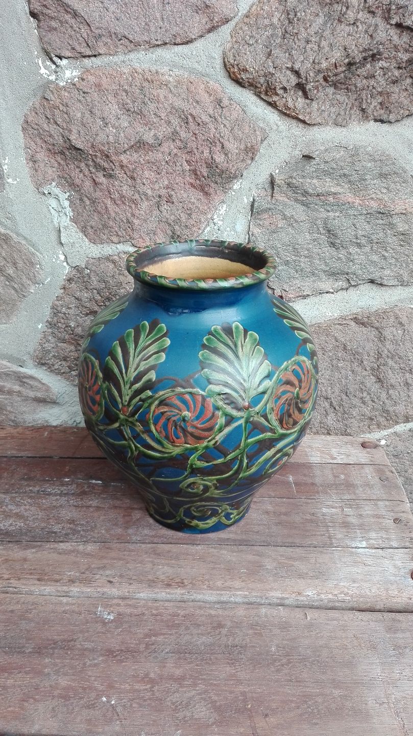 Kig Ind Antik Kahler Vase Hojde 30 5cm