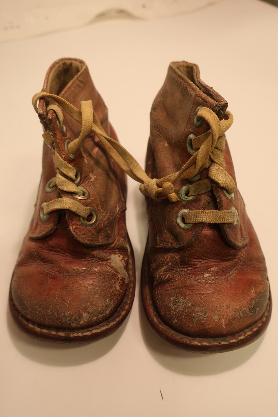 Vibrere Site line ris ViKaLi - Børnesko/-støvler * Gamle læder-børnesko, størrelse 20 * Forsålet,  som skomagere