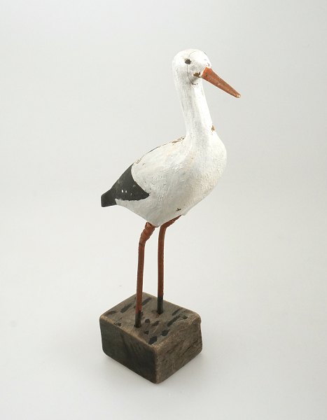 Figur i form af stork. H: 30cm