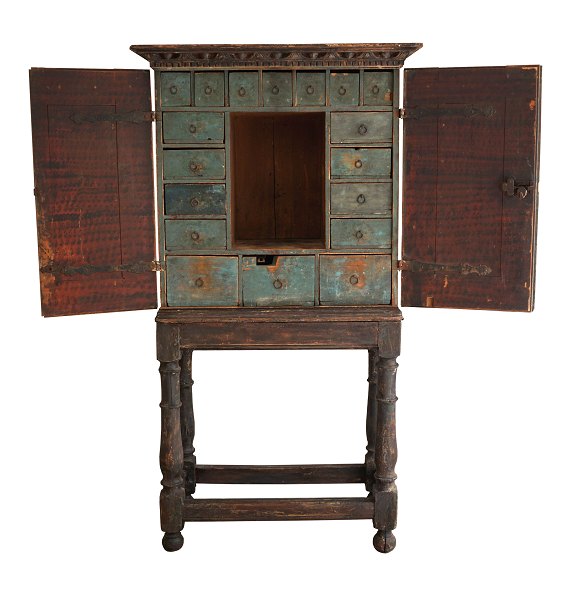 Cabinet with 18 drawers, baroque