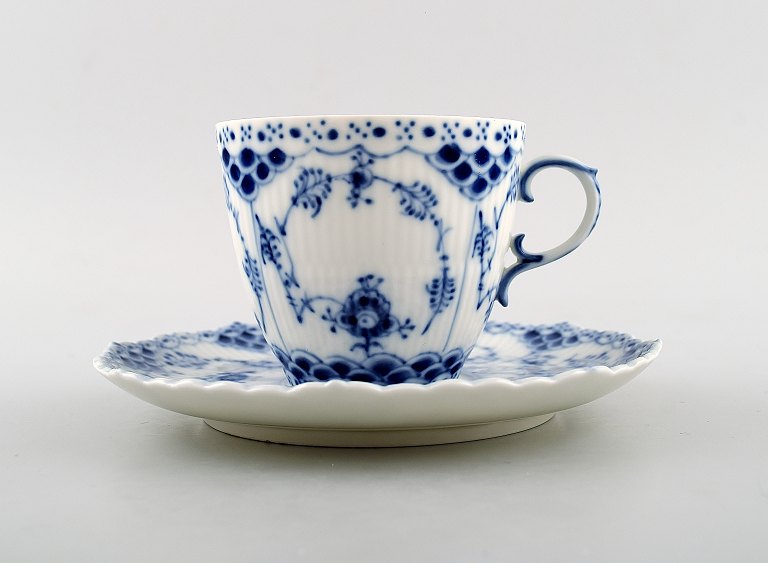 6 sets Royal Copenhagen Blue Fluted full lace coffee cups and saucers
No. 1035.