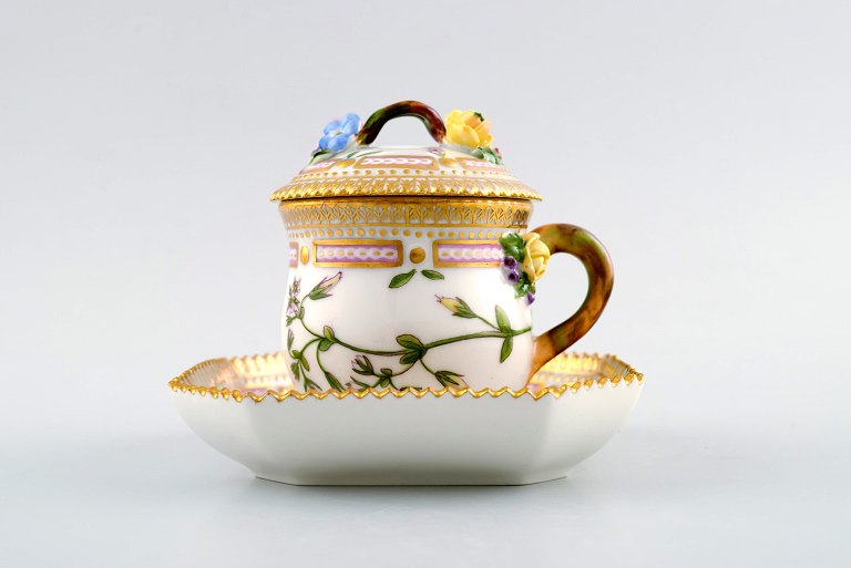 Royal Copenhagen Flora Danica creme cup.