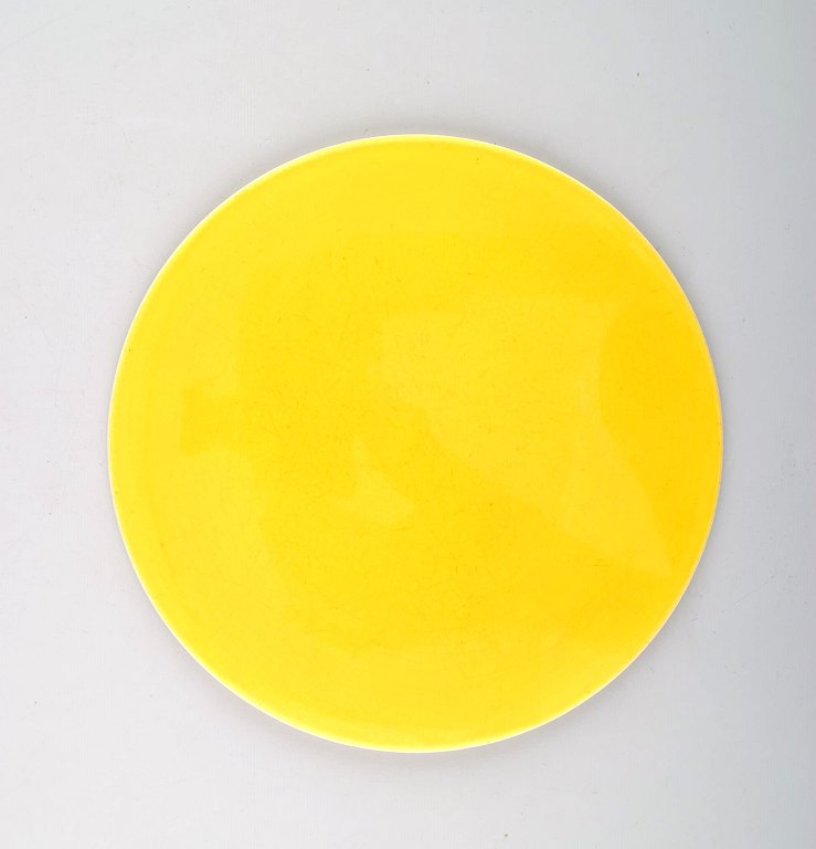 8 smørbrikker, Susanne Gul Confetti Royal Copenhagen/ Aluminia fajance.
