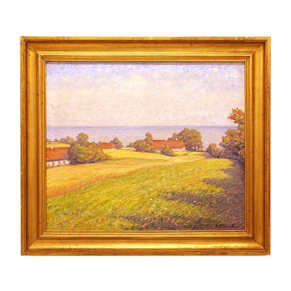 Heinrich Blunck Heikendorf, Kiel 1891-1963, Landscape near Ertebjergskov, Alsen
oil on linen