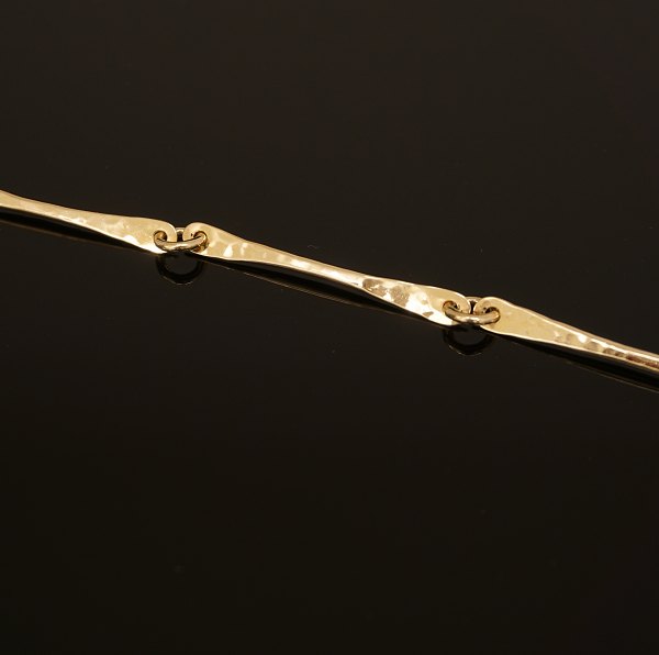 Bent Gabrielsen Pedersen, Kolding, Halskette, 14kt Gold. L: 47,5cm