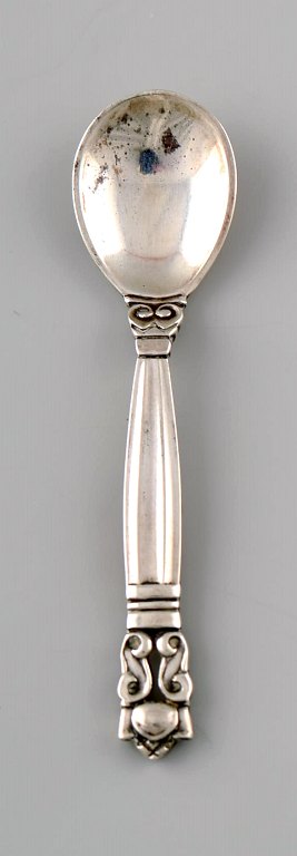 Georg Jensen Konge sterlingsølv, helsølv. 
Saltske, længde 6 cm.