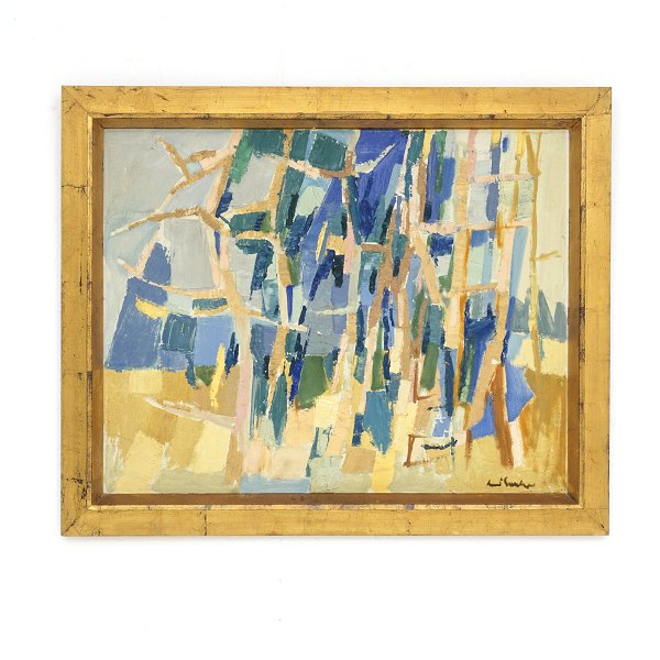 Svend Saabye, 1913-2004, oil on canvas. Signed. Visible size: 53x68cm. With 
frame: 66x81cm